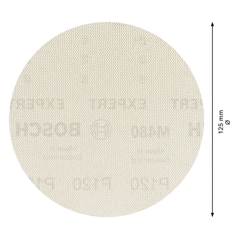 Disco de Lixa EXPERT M480 125mm G120 5 peças - Bosch 