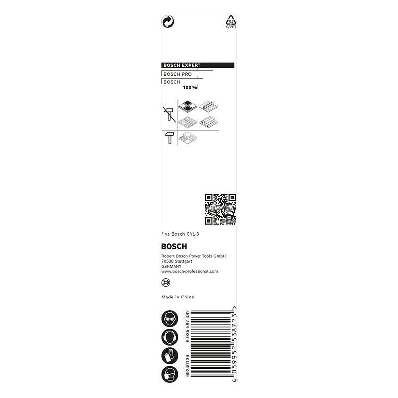 Broca EXPERT HEX-9 Multiconstruction Ø7x50x100mm - Bosch