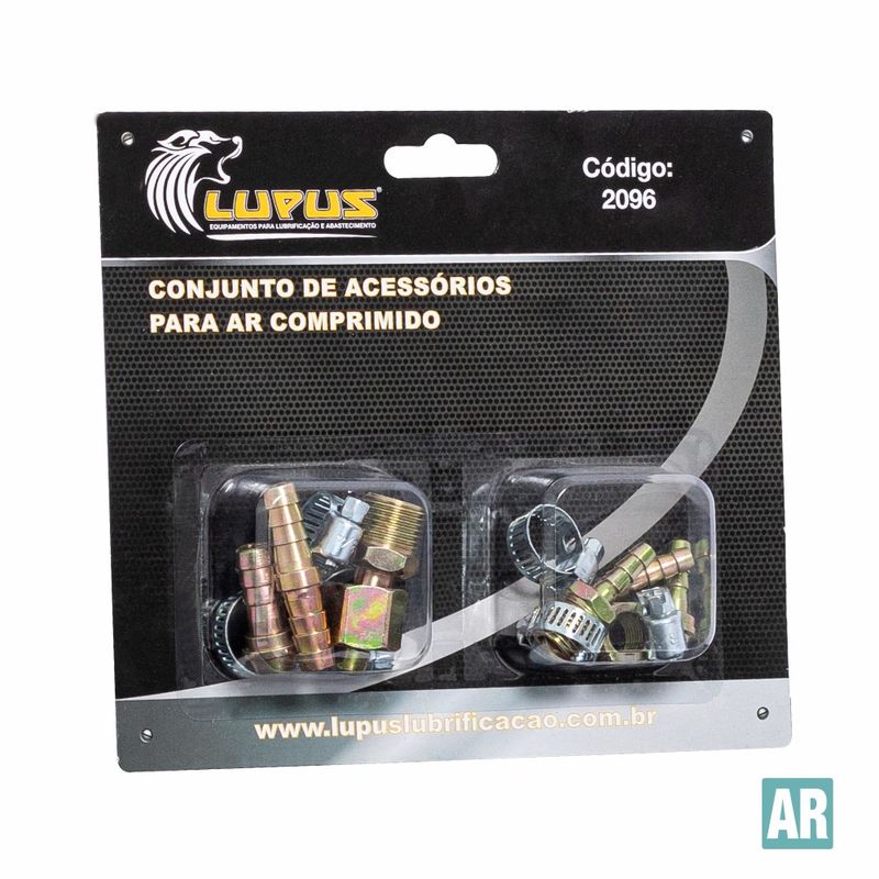 Conjunto de Acessórios Para Ar Comprimido 12 Peças 2096 - LUPUS