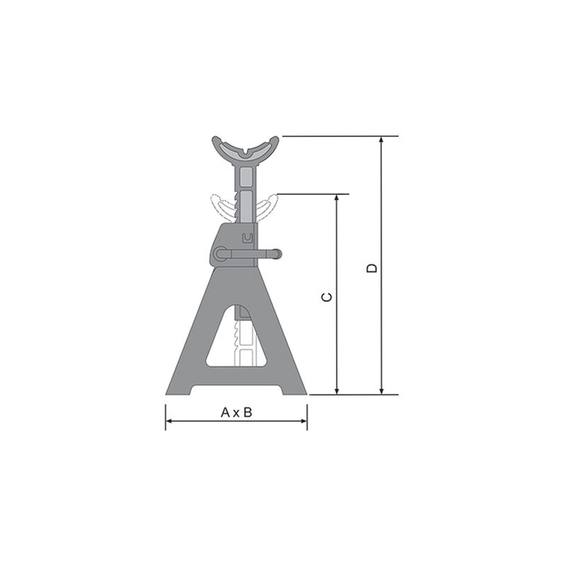 Cavalete Mecânico 3 Toneladas CT3000 - Bovenau