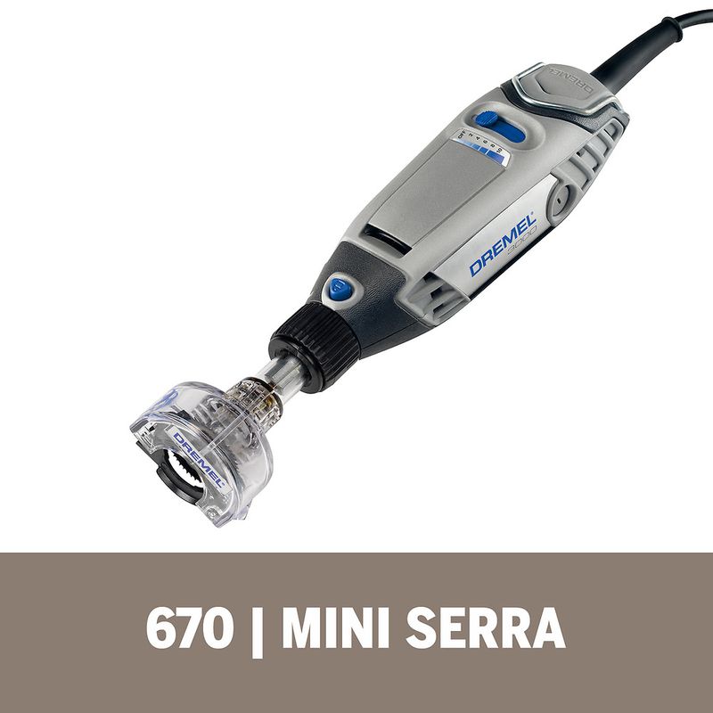 Kit Dremel Micro Retífica 3000 + Base + Guia + Estação de Trabalho + Mesa + Acoplamento de Serra