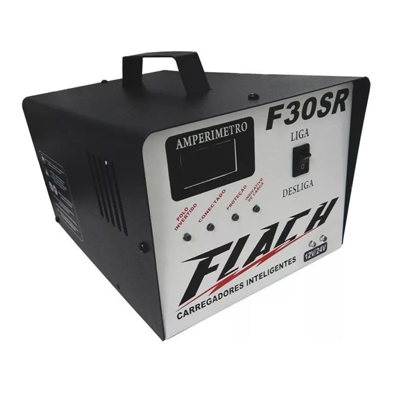 Carregador Inteligente de Bateria 10A-12V/24V Bivolt F30 SR - Flach