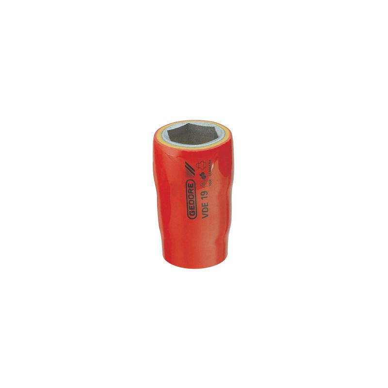 Soquete Sextavado Isolado VDE 1/2''x19mm 091772 - Gedore