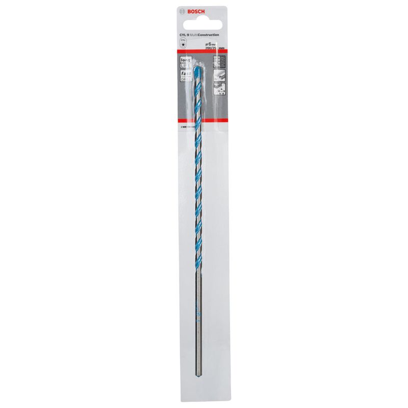 Broca Bosch CYL-9 Multimaterial Ø6 x 200 x 250 mm