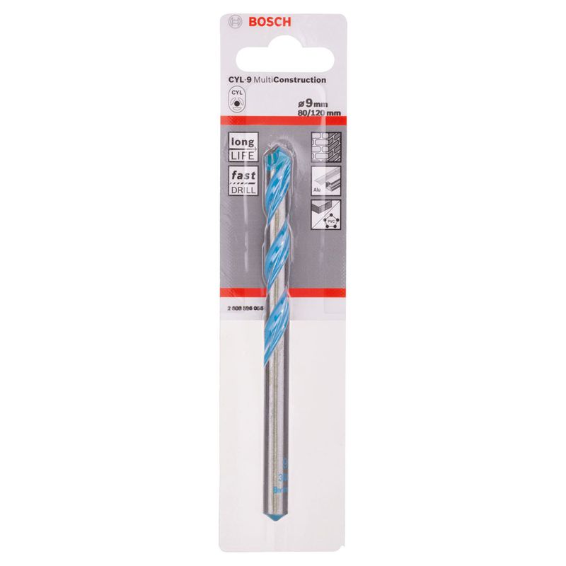 Broca Bosch CYL-9 Multimaterial Ø9 x 80 x 120 mm
