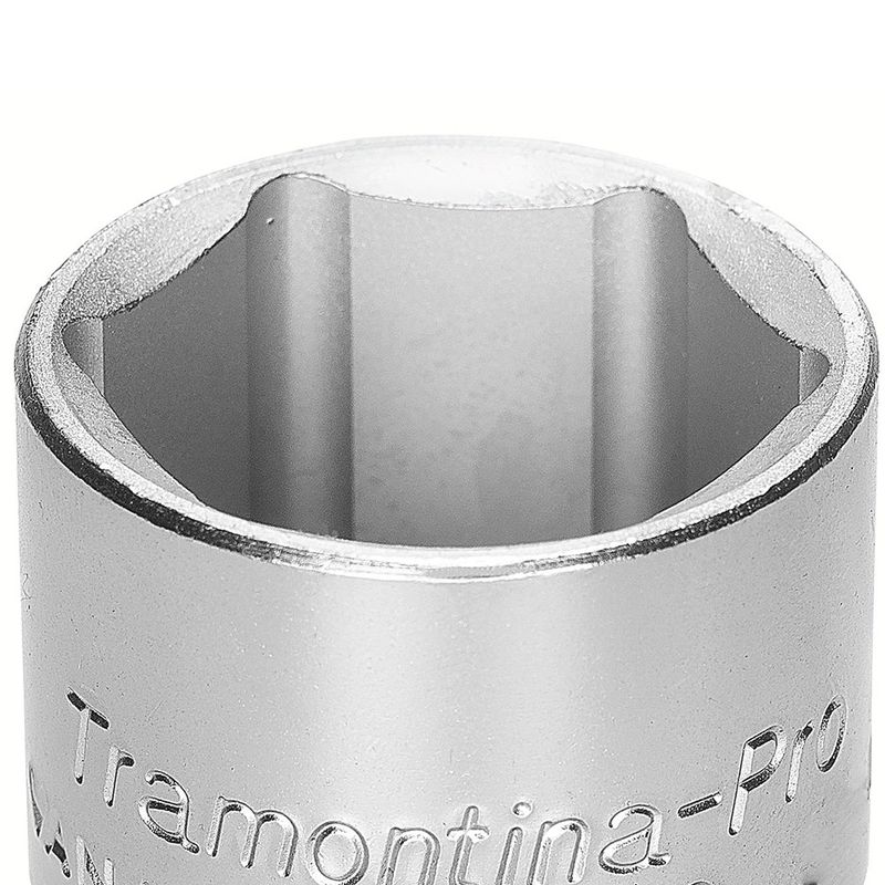 Soquete Sextavado em Aço Cromo Vanádio 10 mm - Encaixe 1/2'' - Tramontina Pro
