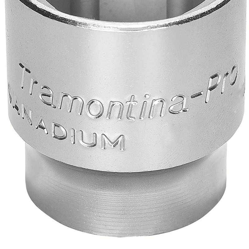 Soquete Sextavado em Aço Cromo Vanádio 10 mm - Encaixe 1/2'' - Tramontina Pro