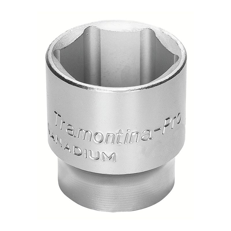 Soquete Sextavado em Aço Cromo Vanádio 10 mm - Encaixe 1/2'' - Tramontina Pro