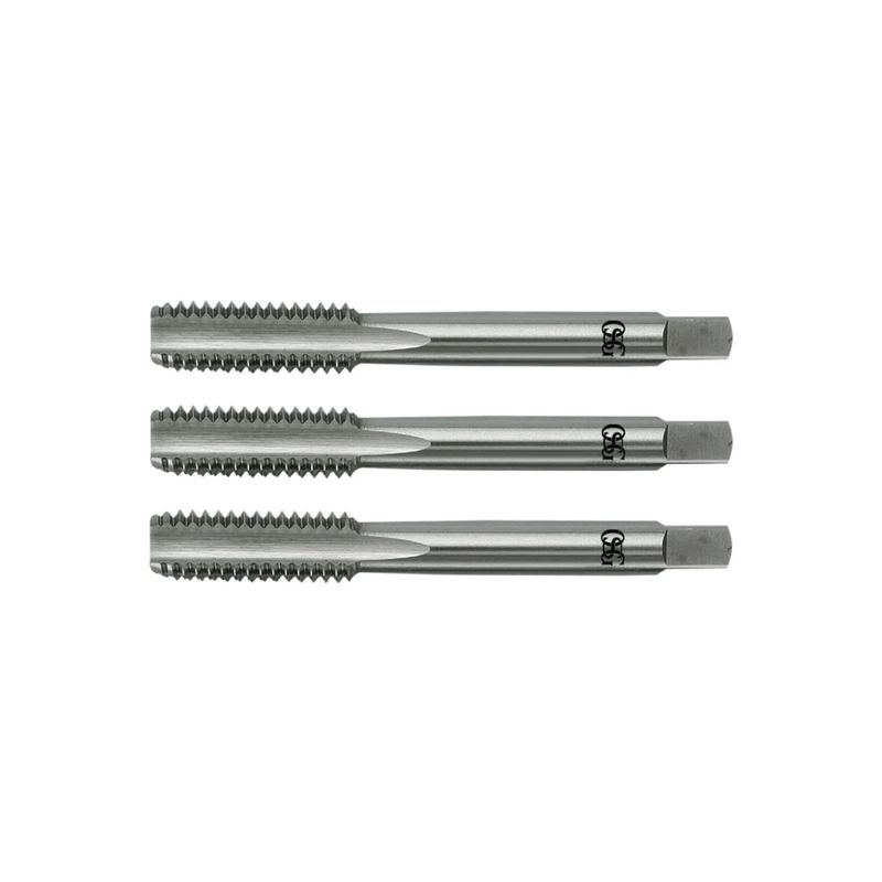 Jogo de Macho Manual HSS BSW 1.3/8''x 6 FPP 100/C 3 Peças - OSG