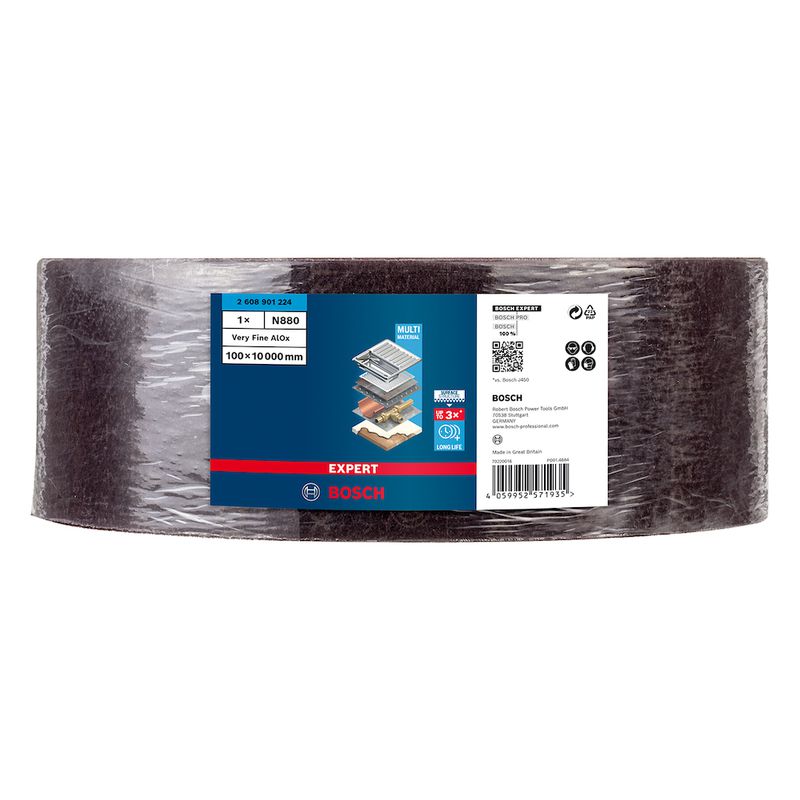 Manta Abrasiva EXPERT N880 100 mm x 10 m, super fino A