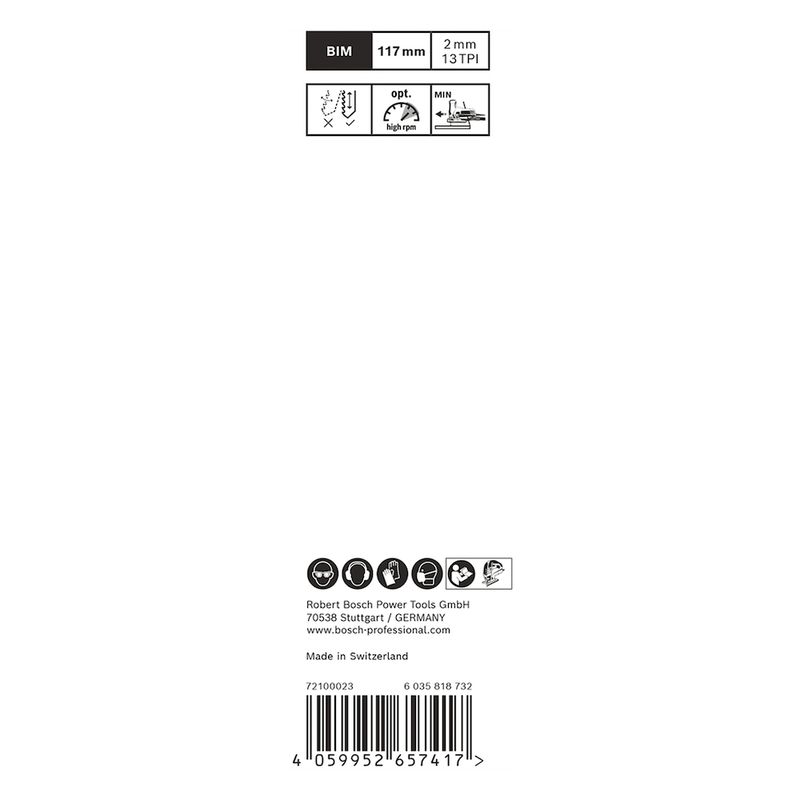 Lâmina de serra tico tico Bosch EXPERT Hardwood Clean T308BFP, 2 lâminas