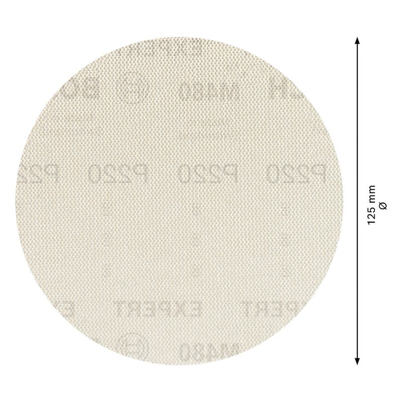 Disco de Lixa Bosch EXPERT M480 125mm G220, 5 peças