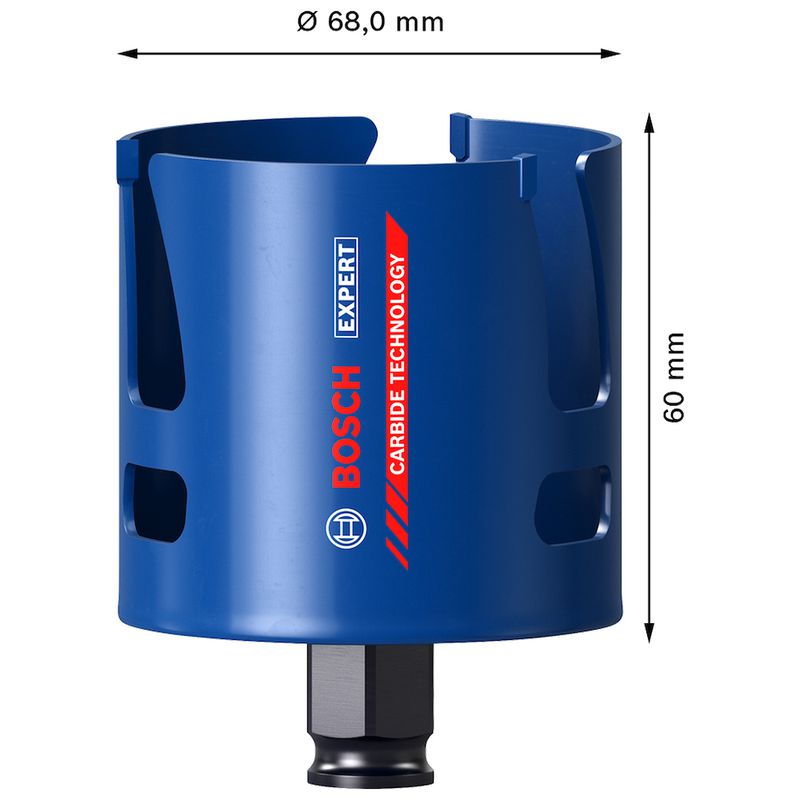 Serra copo Bosch EXPERT Construction Material 68 mm, 2 11/16''