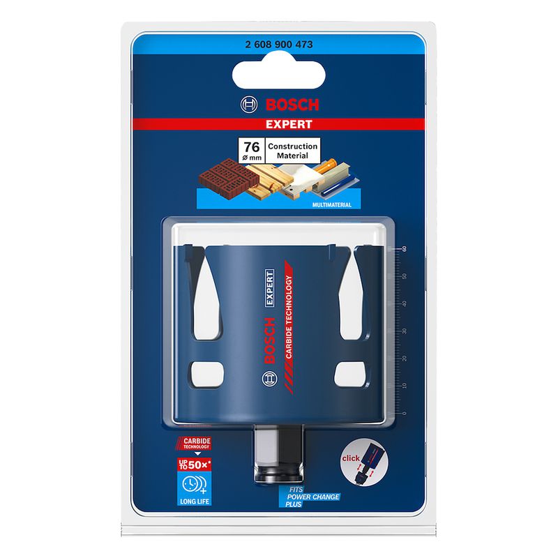 Serra copo Bosch EXPERT Construction Material 76 mm, 3''