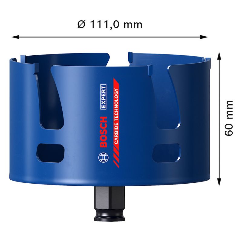 Serra copo Bosch EXPERT Construction Material 111 mm, 4 3/8''