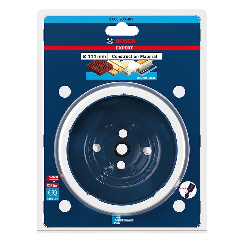Serra copo Bosch EXPERT Construction Material 111 mm, 4 3/8''