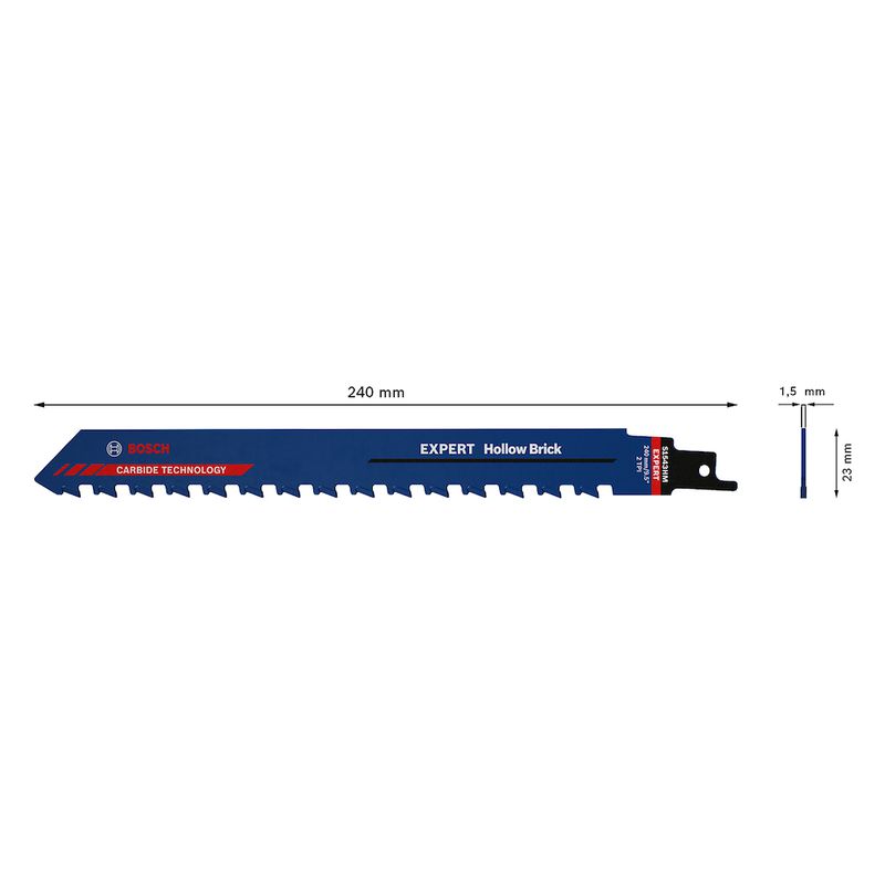 Lâmina de serra sabre Bosch EXPERT S1543HM Hollow Brick