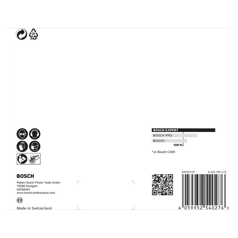 Disco de Lixa Bosch EXPERT M480 150mm G80, 5 peças