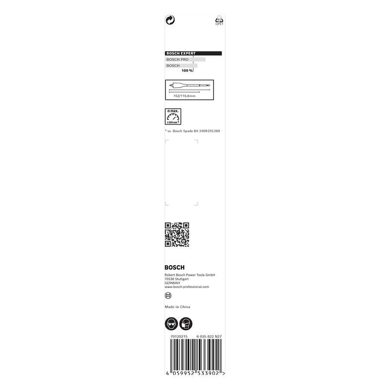 Broca para madeira Bosch EXPERT Self Cut Speed 17 x 152mm