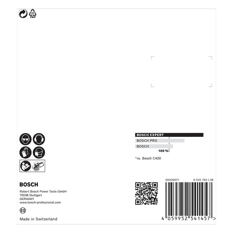 Disco de Lixa Bosch EXPERT C470 125mm G120, 5 peças