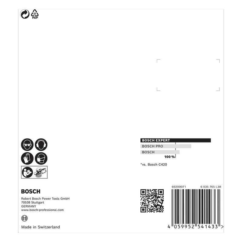Disco de Lixa Bosch EXPERT C470 125mm G80, 5 peças