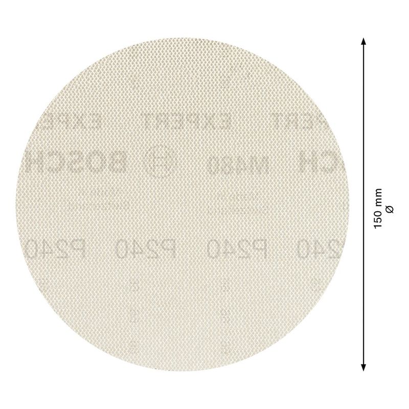 Disco de Lixa Bosch EXPERT M480 150mm G240, 5 peças