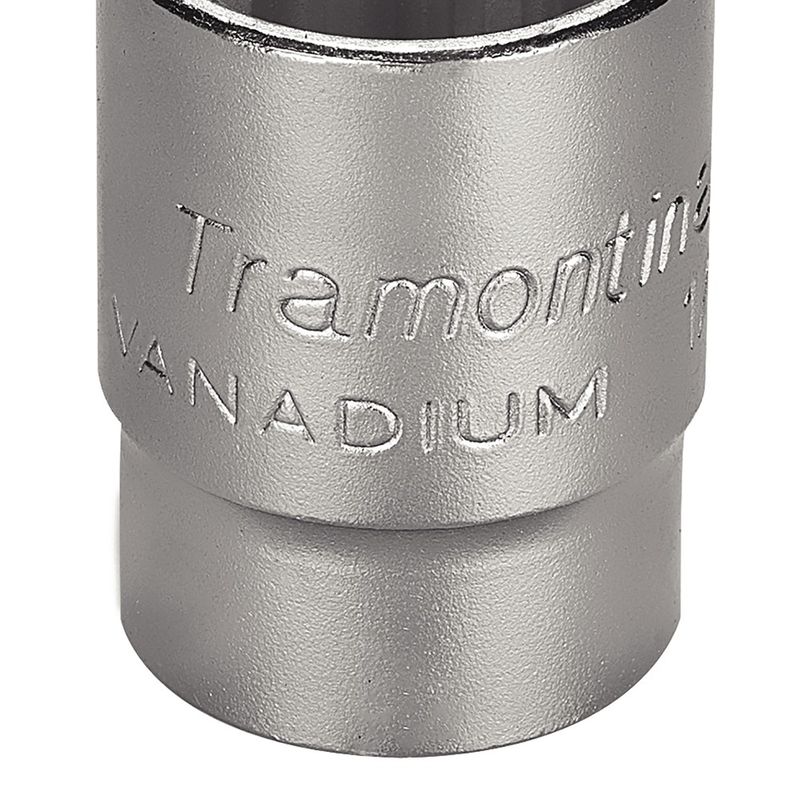 Soquete Estriado em Aço Cromo Vanádio 21 mm - Encaixe 1/2'' - Tramontina Pro