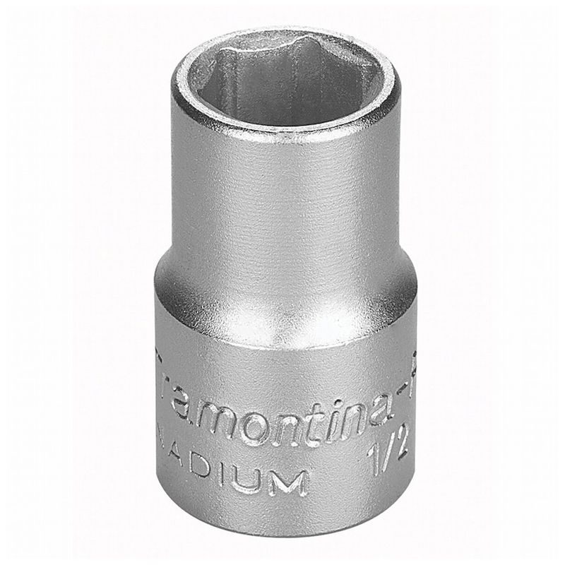 Soquete Sextavado em Aço Cromo Vanádio 15 mm - Encaixe 1/2'' Tramontina PRO