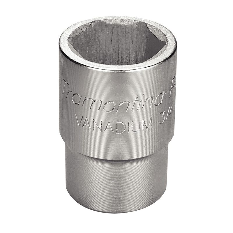 Soquete Sextavado em Aço Cromo Vanádio 30 mm - Encaixe 3/4'' Tramontina PRO