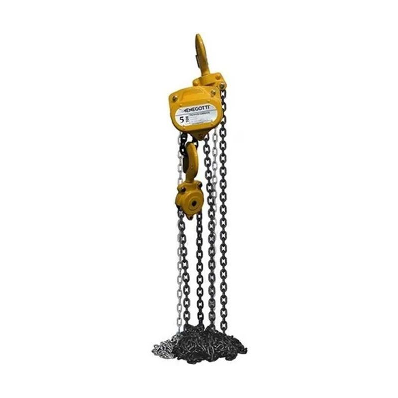 Talha Manual de Corrente 5000Kg x 3m MTC 5.0 Ton - Menegotti