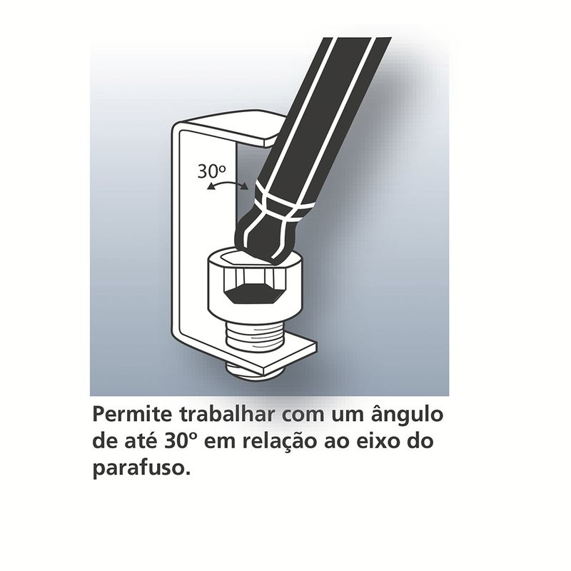 Chave Hexagonal Ponta Abaulada 3,5 mm Tramontina PRO