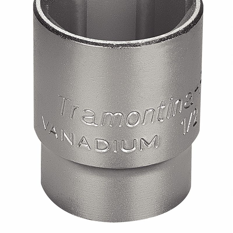 Soquete Sextavado em Aço Cromo Vanádio 27 mm - Encaixe 1/2'' - Tramontina Pro