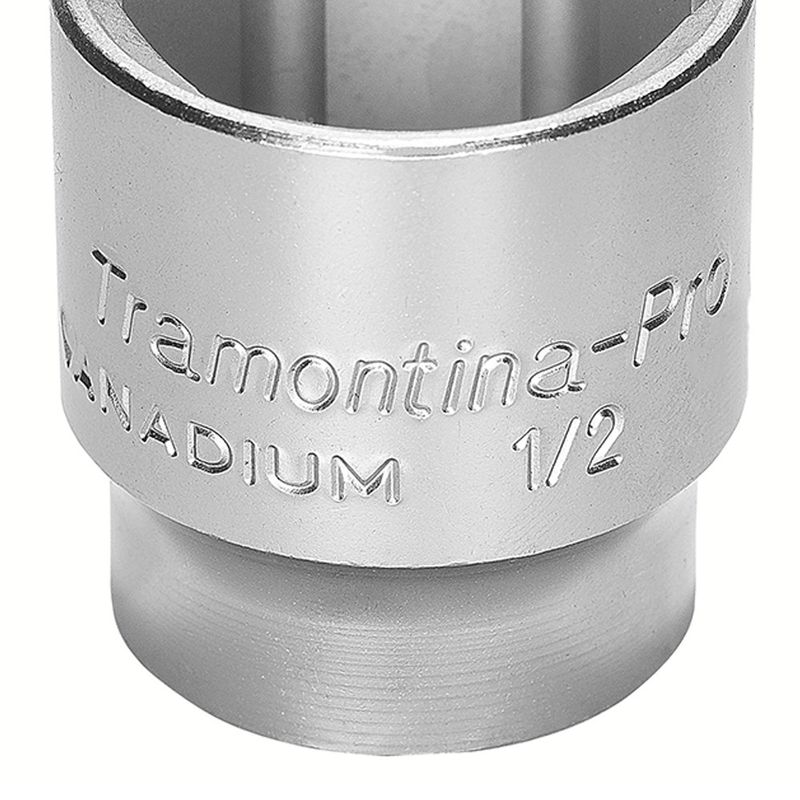 Soquete Sextavado em Aço Cromo Vanádio 8 mm - Encaixe 1/2'' Tramontina PRO