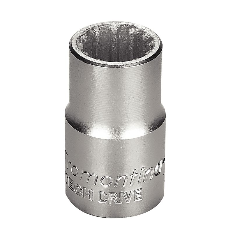 Soquete Techdrive em Aço Cromo Vanádio 14 mm - Encaixe 1/2'' Tramontina PRO
