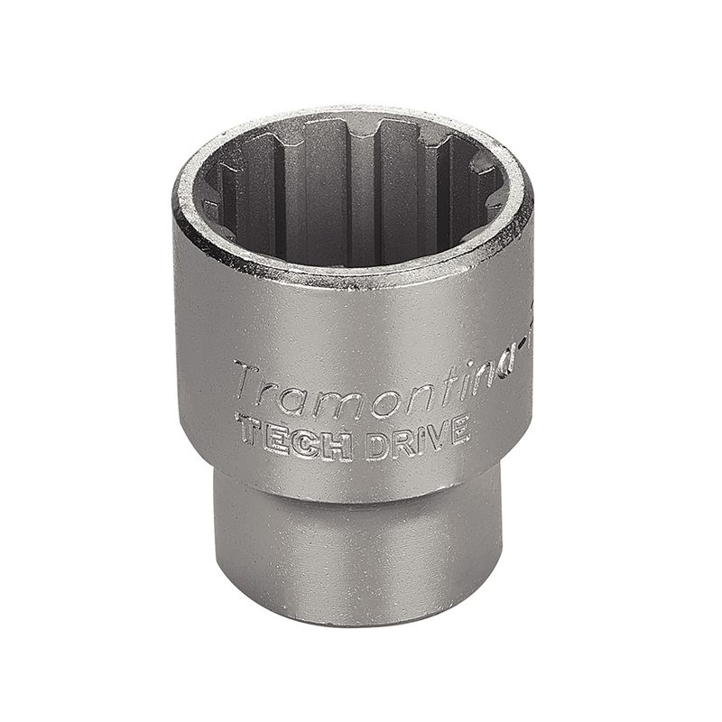 Soquete Techdrive em Aço Cromo Vanádio 30 mm - Encaixe 1/2'' Tramontina PRO