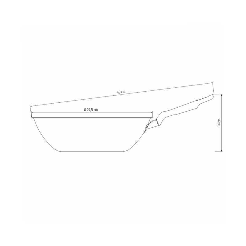 Wok Loreto em Alumínio Grafite Antiaderente 28cm 3,6L - Tramontina