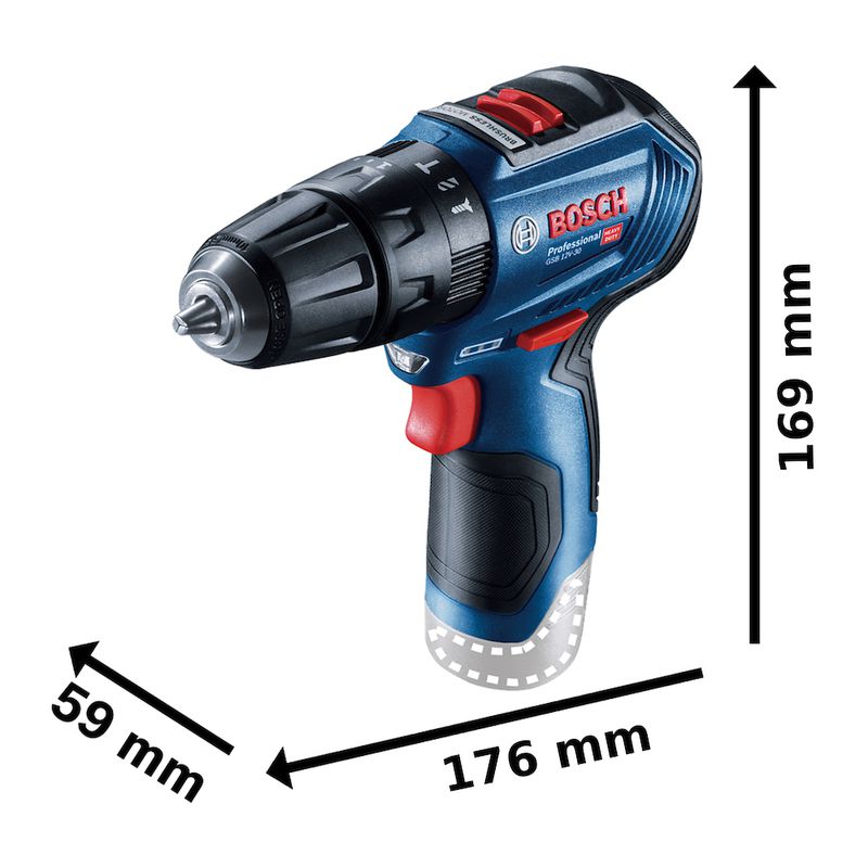 Parafusadeira Furadeira a bateria GSB 12V-30 Brushless 12V SB - Bosch