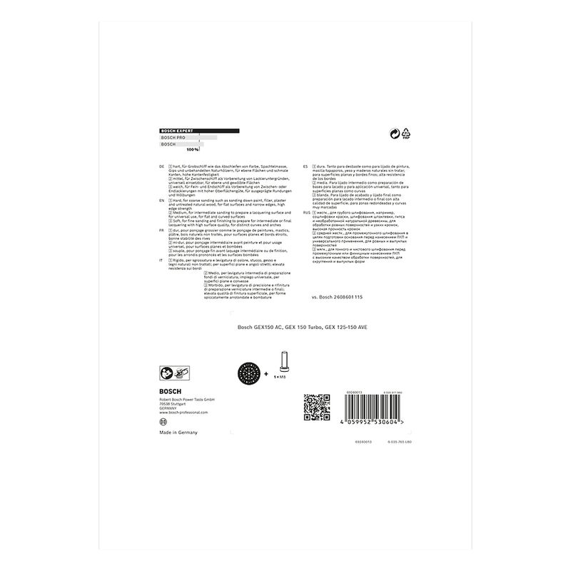 Prato autoaderente Bosch EXPERT 150mm encaixe Bosch