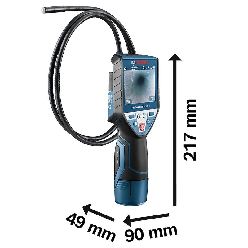 Câmera de inspeção Bosch GIC 120 C com cabo de 120 cm