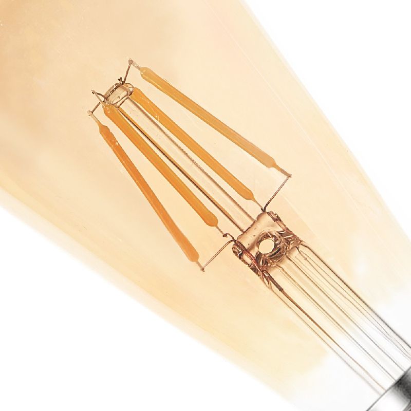 Lâmpada de Filamento Led Âmbar 2200K Pera ST64 4W - Noll Led
