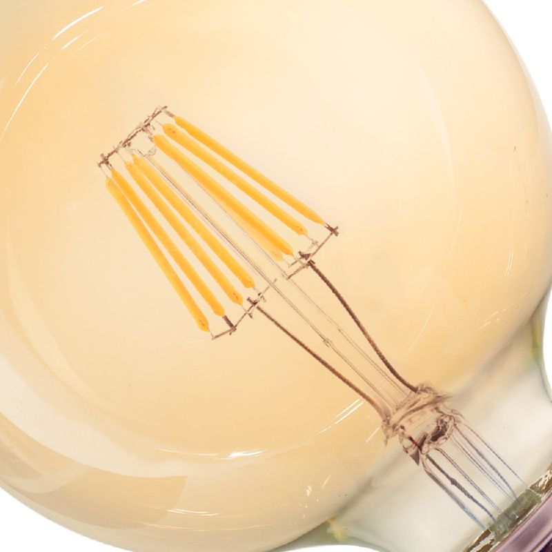 Lâmpada de Filamento Led Âmbar 2200K Globo G125 4W - Noll Led