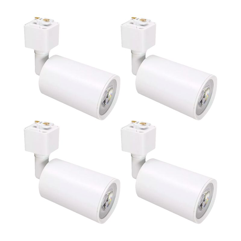 Kit Trilho Eletrificado p/ Spot Led 1M + 4 Spots 7W 6.500K Branco - Noll Led
