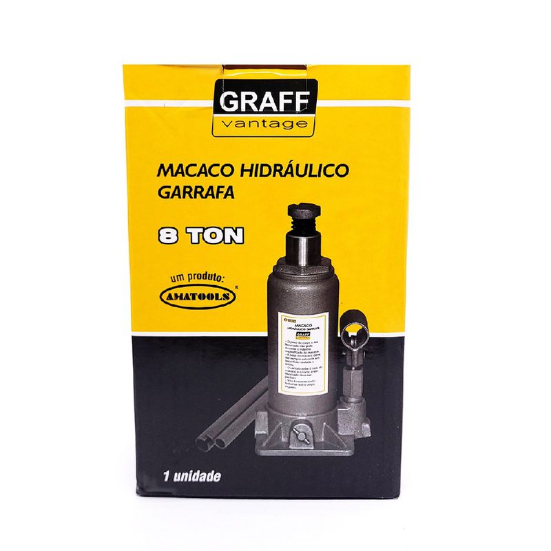 Macaco Hidraulico Garrafa (8t) 8 Toneladas 565,0004 - Graff Vantage