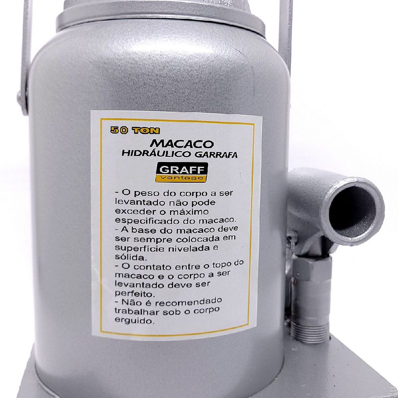 Macaco Hidraulico Garrafa (50t) 50 Toneladas 565,0010 - Graff Vantage