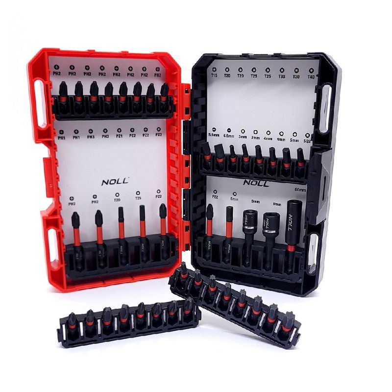 Jogo de Bits/Ponteiras de Impacto Com 42 Pcs (372,0004) - Noll