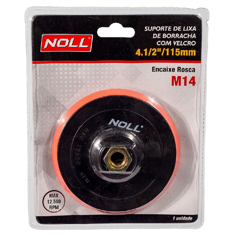 Suporte de Lixa de Borracha C/Velcro 4.1/2" (546,0001) - Noll