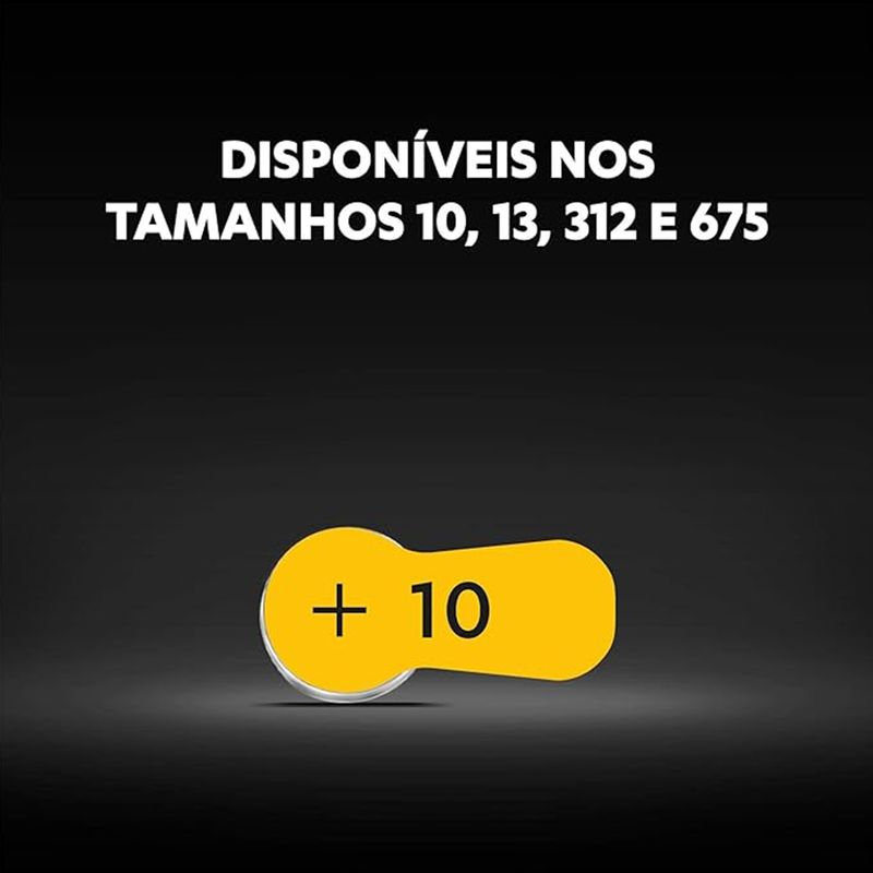 Pilha Auditiva 10 C/6 (108838) - Duracell 