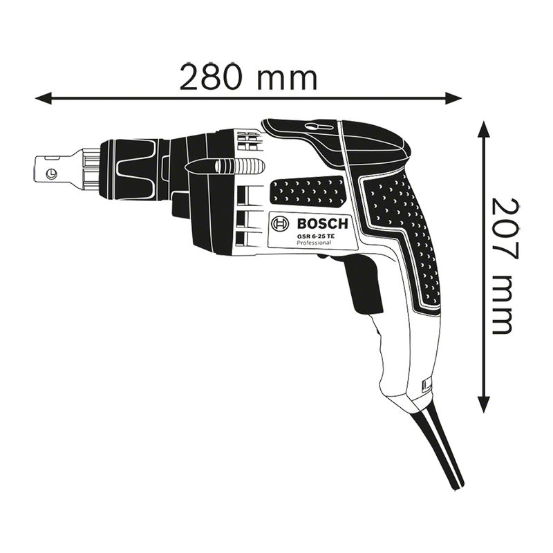 Parafusadeira Drywall Bosch GSR 6-25 TE 701W em maleta