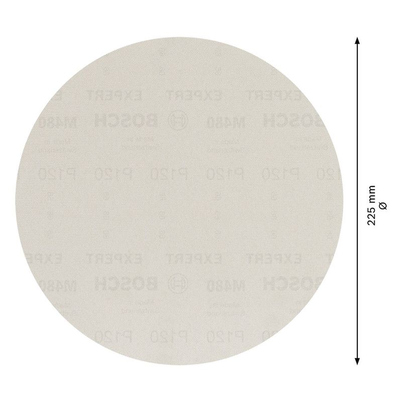 Disco de Lixa Expert M480 225mm G120, 25 peças - Bosch 