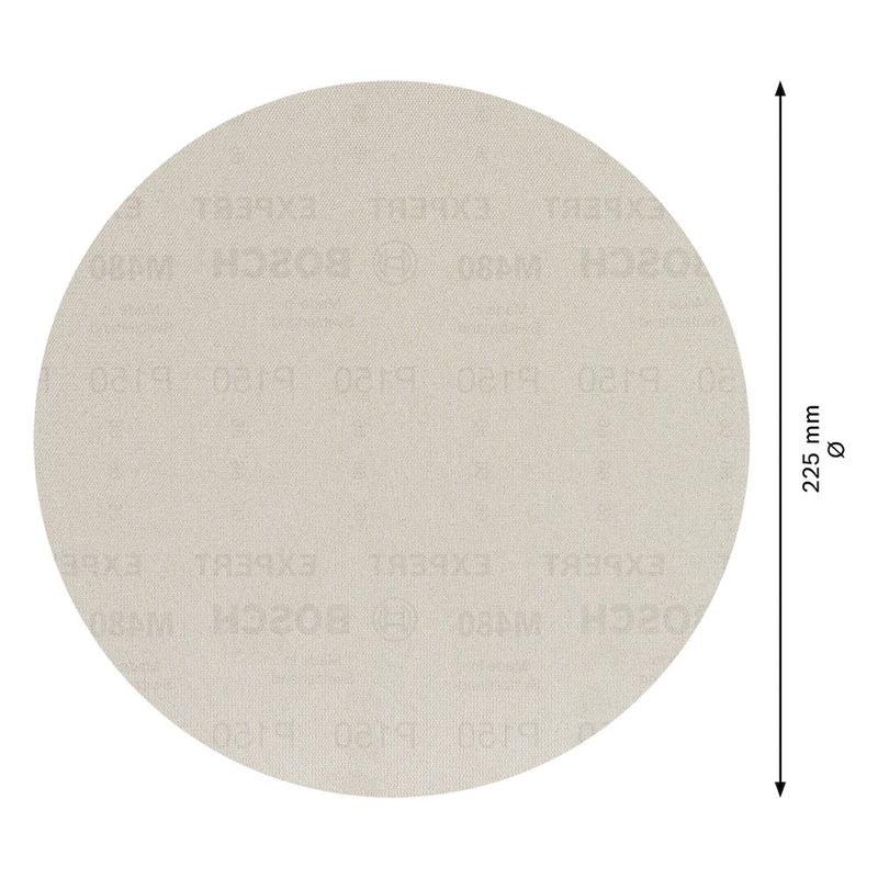 Disco de Lixa Expert M480 225mm G150, 25 peças - Bosch 